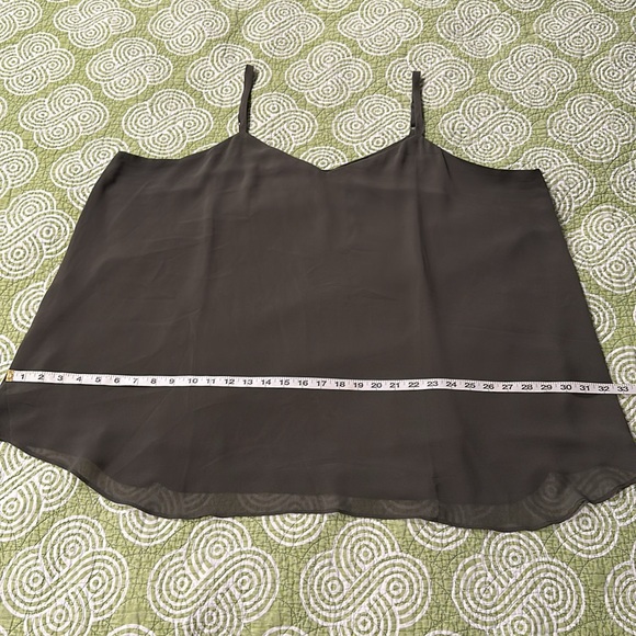 Torrid 4X Plus, Green Sophie Chiffon Swing Cami - Double Layer - Picture 7 of 8